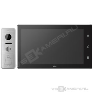 Комплект видеодомофона CTV-DP4102AHD черный